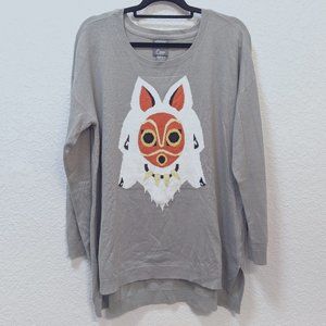 Princess Mononoke Oversized Sweater, licensed